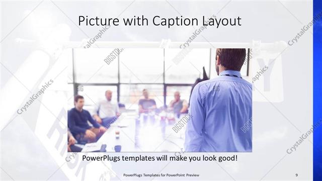 Picture with Caption presentation slide layout