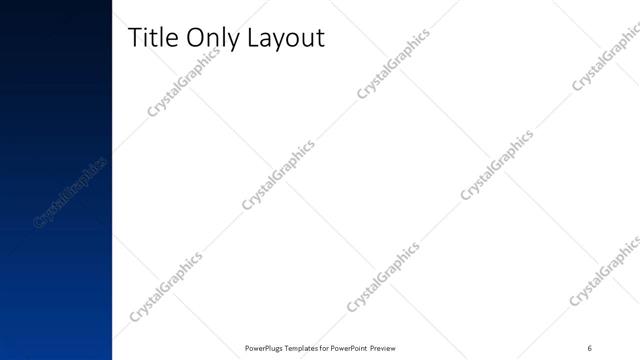 Title Only presentation slide layout