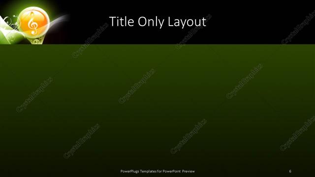 Title Only presentation slide layout
