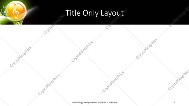 Title Only presentation slide layout