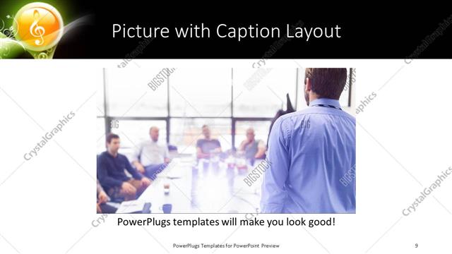 Picture with Caption presentation slide layout