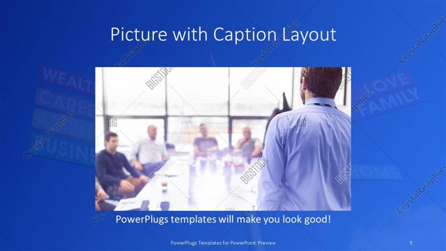 Picture with Caption presentation slide layout