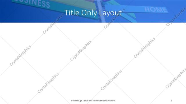 Title Only presentation slide layout