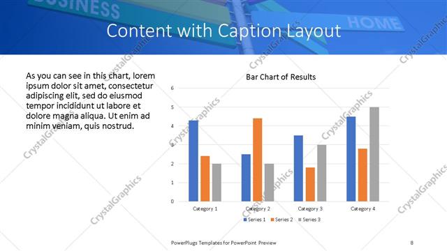 Content with Caption presentation slide layout
