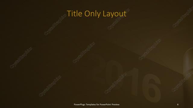 Title Only presentation slide layout