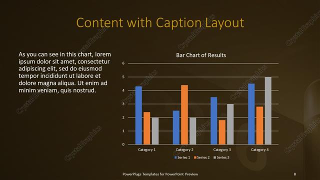 Content with Caption presentation slide layout