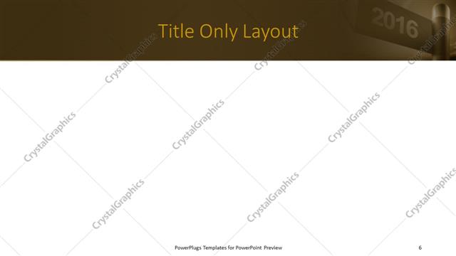 Title Only presentation slide layout