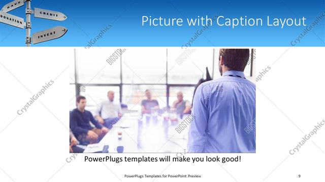 Picture with Caption presentation slide layout