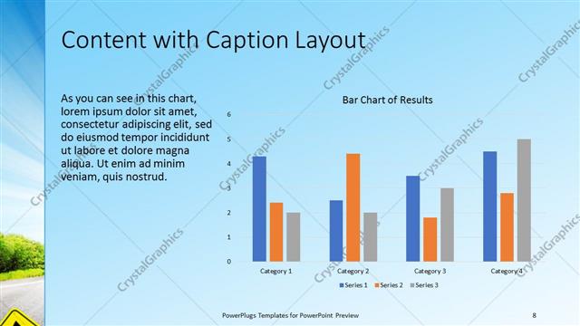 Content with Caption presentation slide layout
