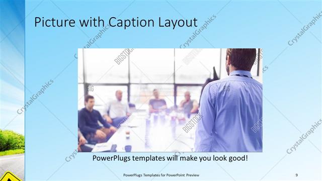 Picture with Caption presentation slide layout