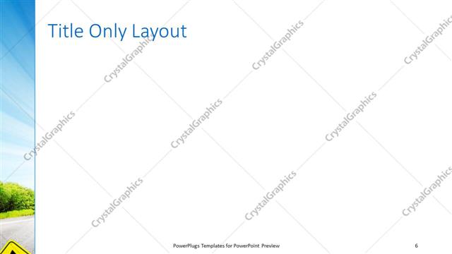 Title Only presentation slide layout