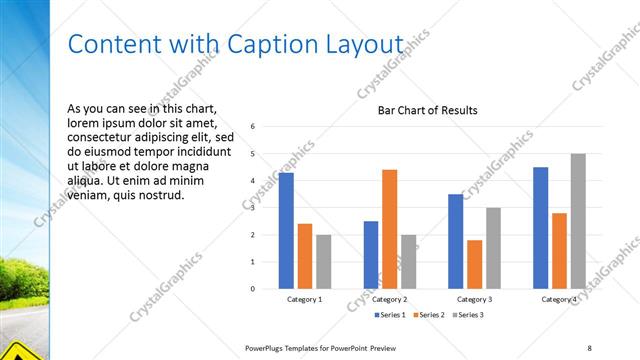 Content with Caption presentation slide layout