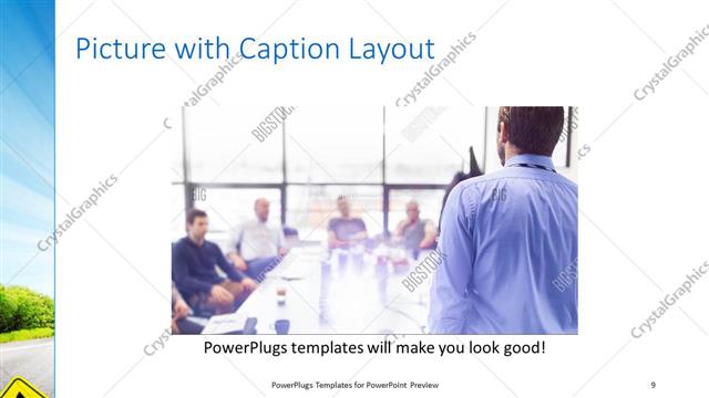 Picture with Caption presentation slide layout