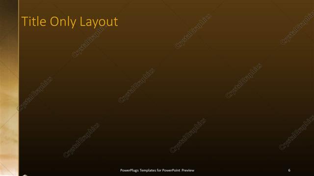 Title Only presentation slide layout