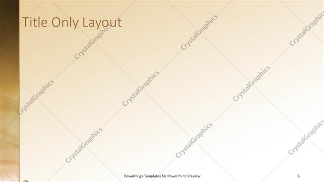 Title Only presentation slide layout