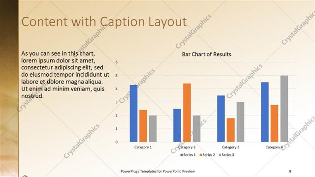 Content with Caption presentation slide layout