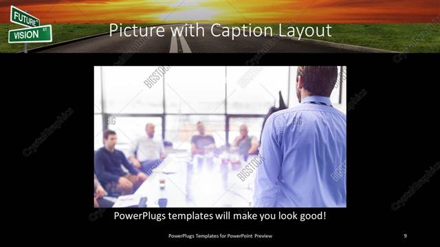Picture with Caption presentation slide layout