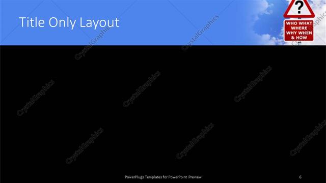 Title Only presentation slide layout