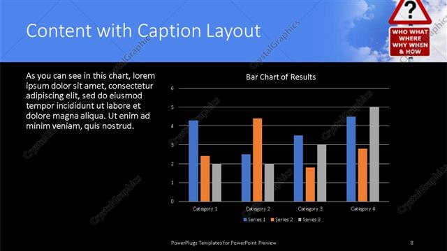 Content with Caption presentation slide layout