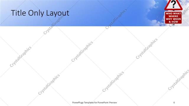 Title Only presentation slide layout