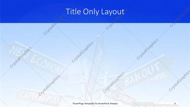 Title Only presentation slide layout