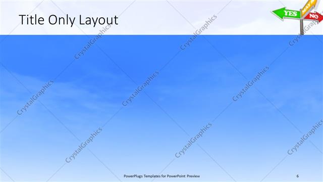 Title Only presentation slide layout