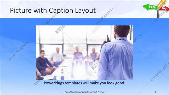 Picture with Caption presentation slide layout