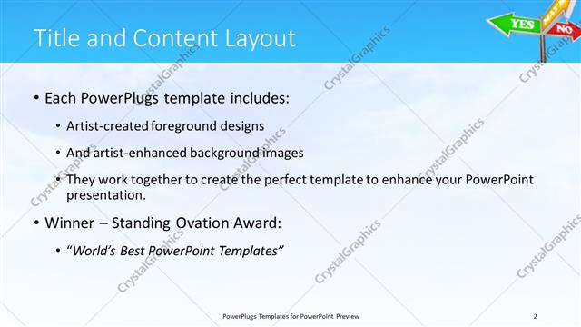 Title and Content presentation slide layout