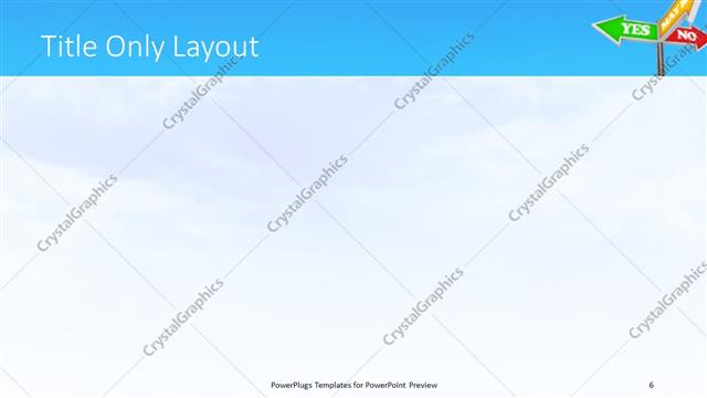 Title Only presentation slide layout