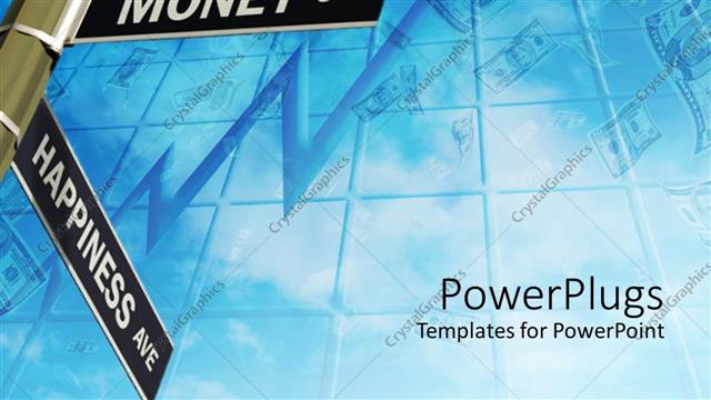  Presentation with happiness - Signs related to money and happiness in opposite directions