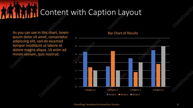 Content with Caption presentation slide layout