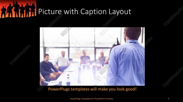 Picture with Caption presentation slide layout