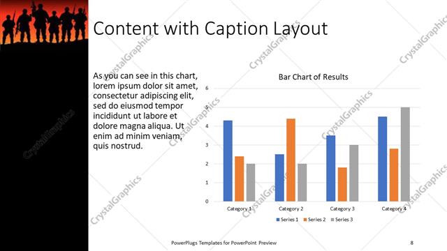 Content with Caption presentation slide layout