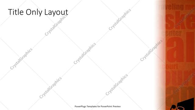 Title Only presentation slide layout