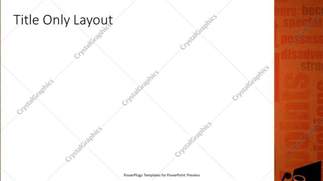 Title Only presentation slide layout