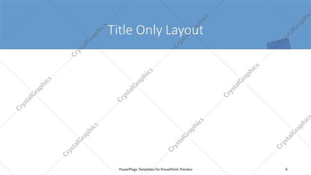 Title Only presentation slide layout