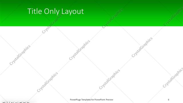 Title Only presentation slide layout