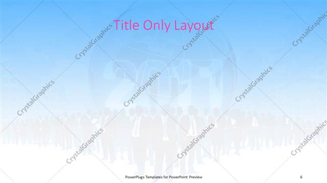 Title Only presentation slide layout