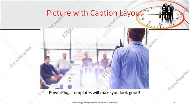 Picture with Caption presentation slide layout