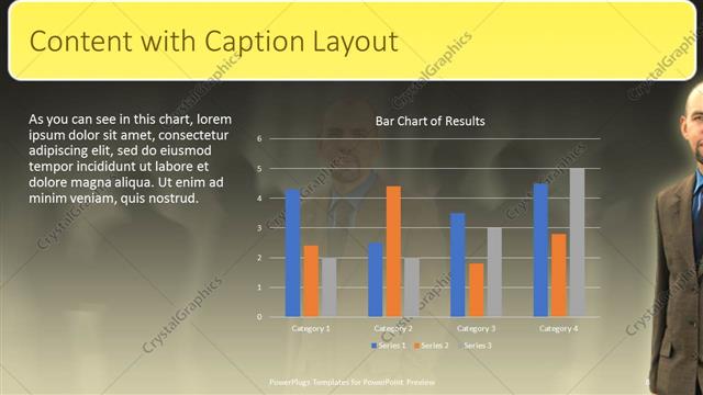 Content with Caption presentation slide layout
