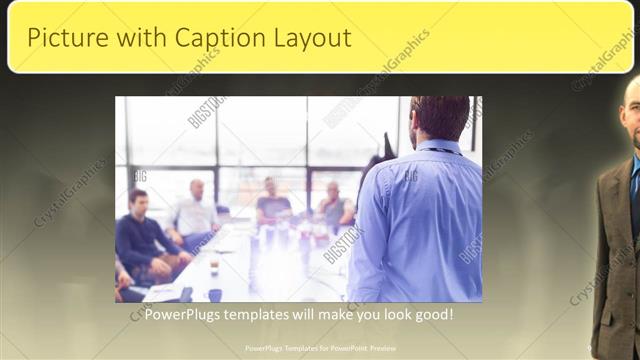Picture with Caption presentation slide layout