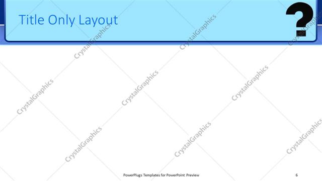 Title Only presentation slide layout