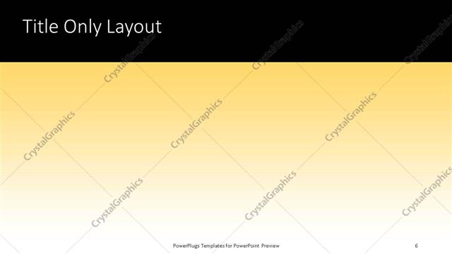 Title Only presentation slide layout