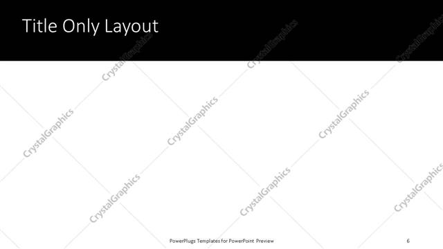 Title Only presentation slide layout