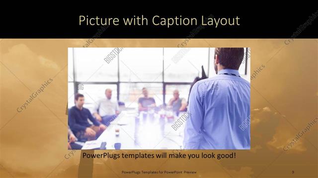 Picture with Caption presentation slide layout