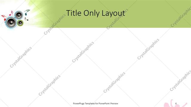 Title Only presentation slide layout