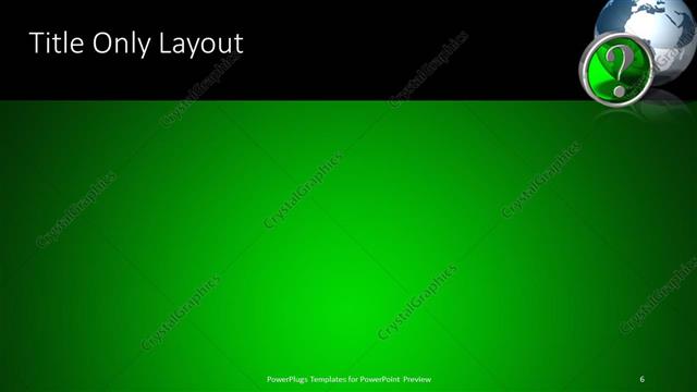 Title Only presentation slide layout