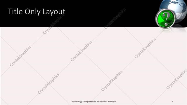 Title Only presentation slide layout