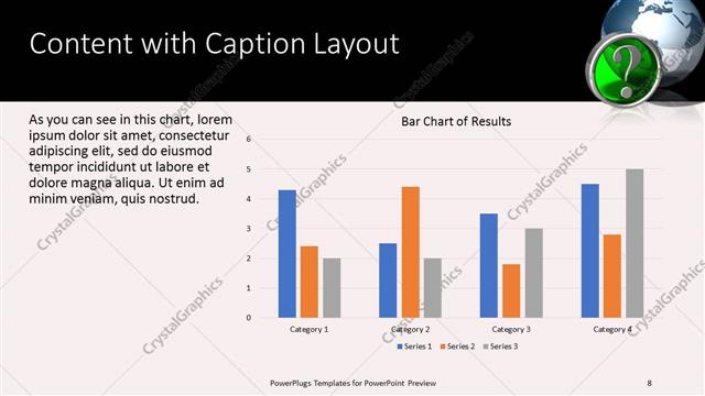 Content with Caption presentation slide layout