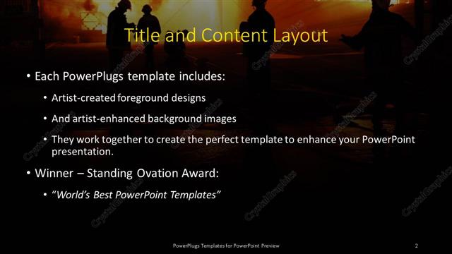 Title and Content presentation slide layout